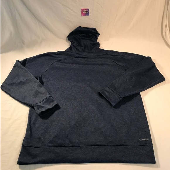 Men’s Adidas Team Issue Badge Fleece Pullover Hoodie Sweatshirt Size Large - Picture 5 of 7